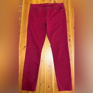 Michael Kors Women's Bold Ruby Red Skinny Jeans